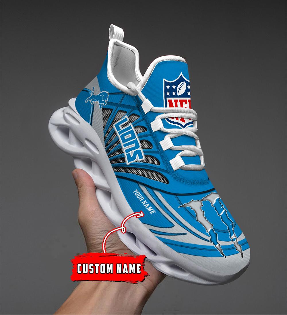 Personalized Detroit Lions Max Soul Shoes Sneakers for Men And Women – NFL Football Fan Shoes, Team Sneakers