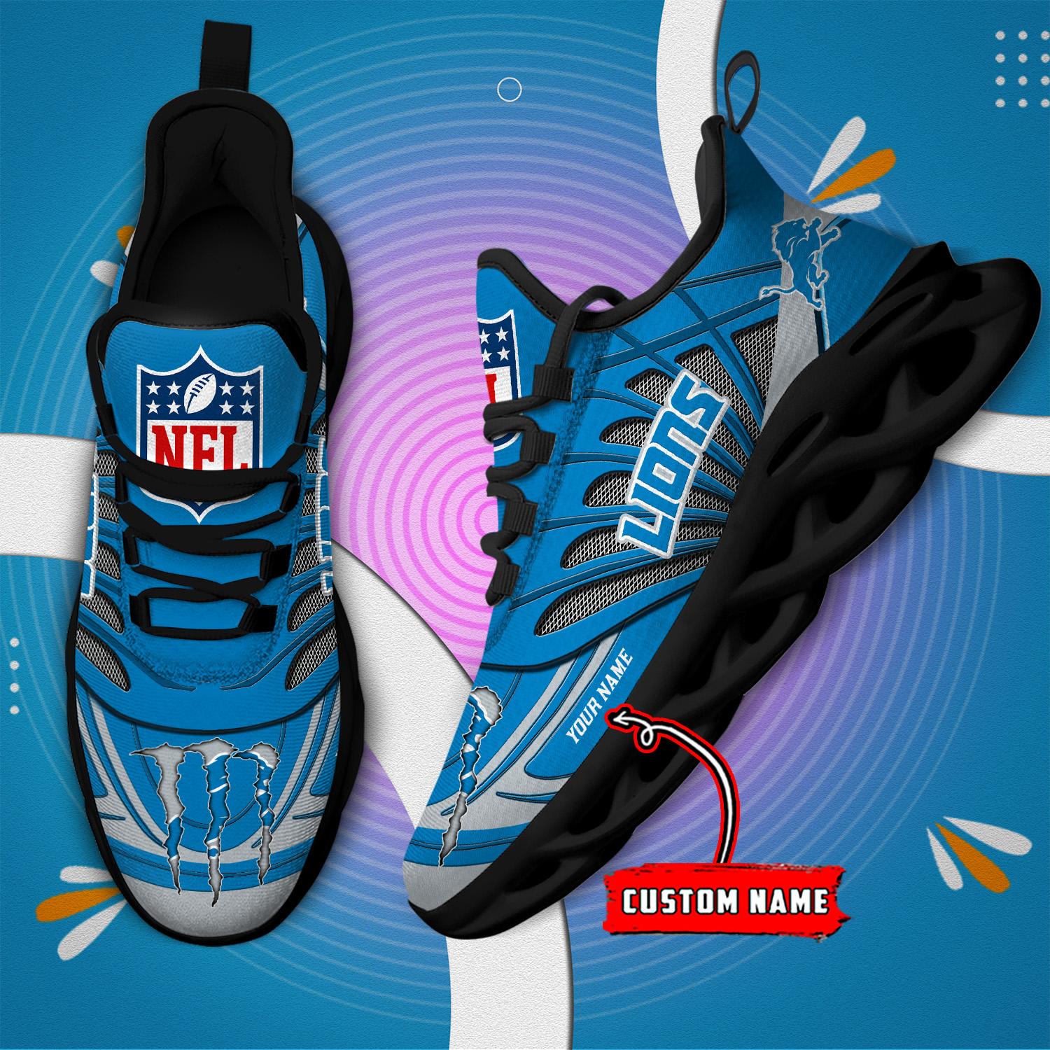 Personalized Detroit Lions Max Soul Shoes Sneakers for Men And Women – NFL Football Fan Shoes, Team Sneakers - Image 7