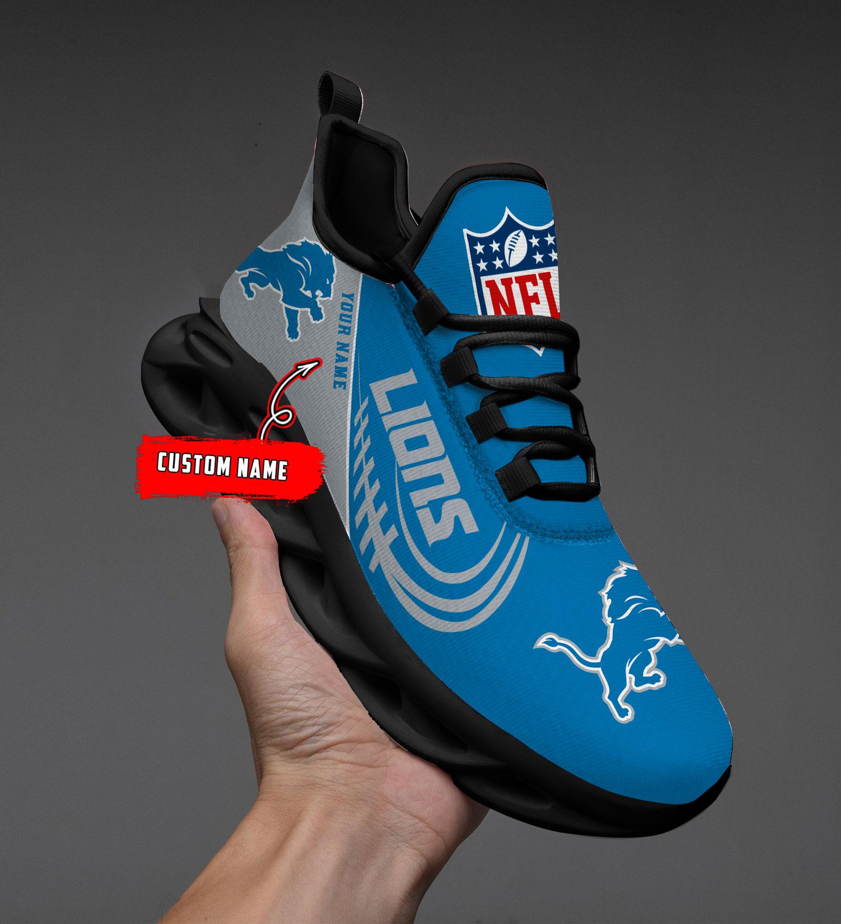 Personalized Detroit Lions Max Soul Shoes Sneakers for Men And Women – NFL Football Fan Shoes, Team Sneakers