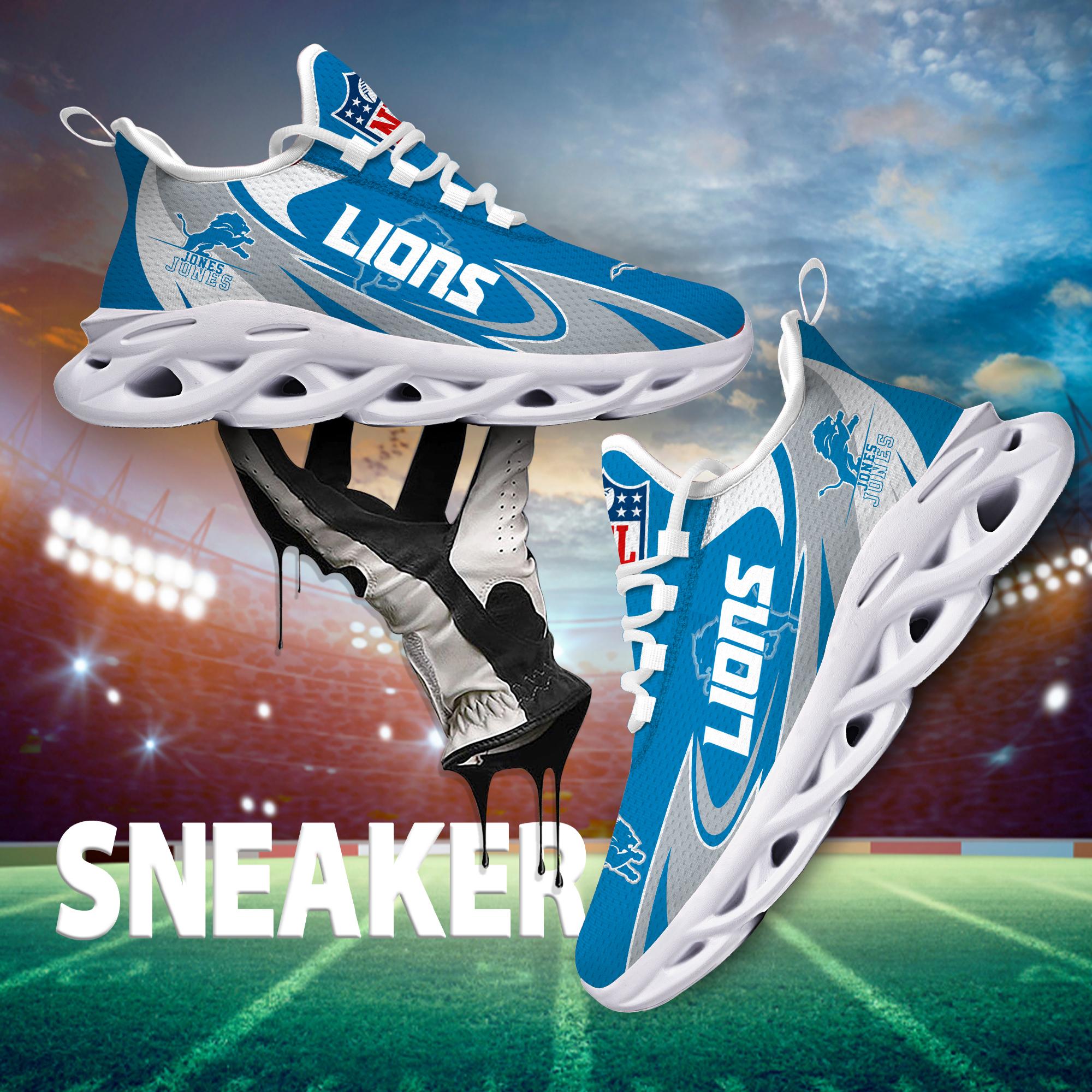 Personalized Detroit Lions Max Soul Shoes Sneakers for Men And Women – NFL Football Fan Shoes, Team Sneakers