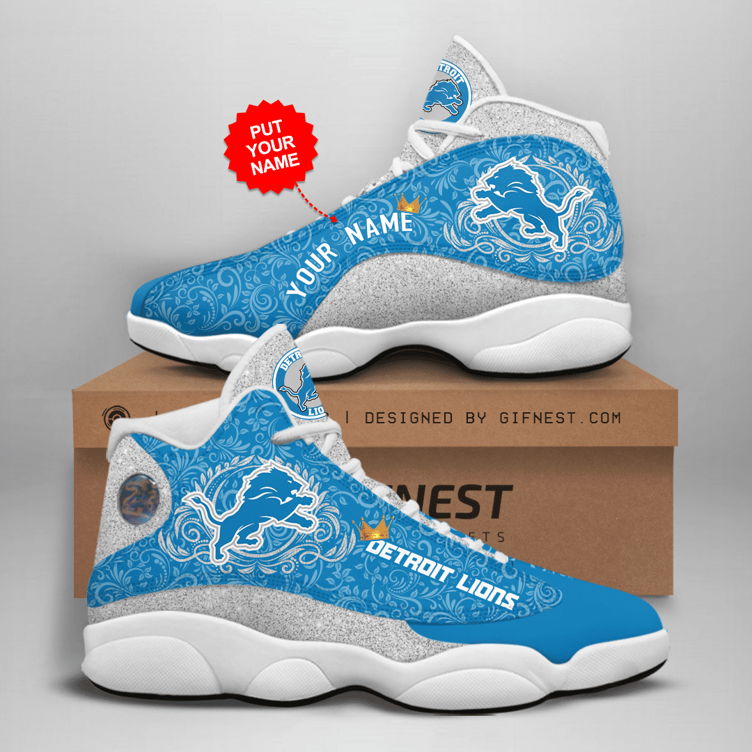 Personalized Detroit Lions NFL JD13 Sneakers Shoes for Men & Women | Custom Fan Gift