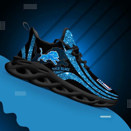 Personalized Detroit Lions NFL Max Soul Shoes Sneakers for Men And Women – NFL Football Fan Shoes, Team Sneakers