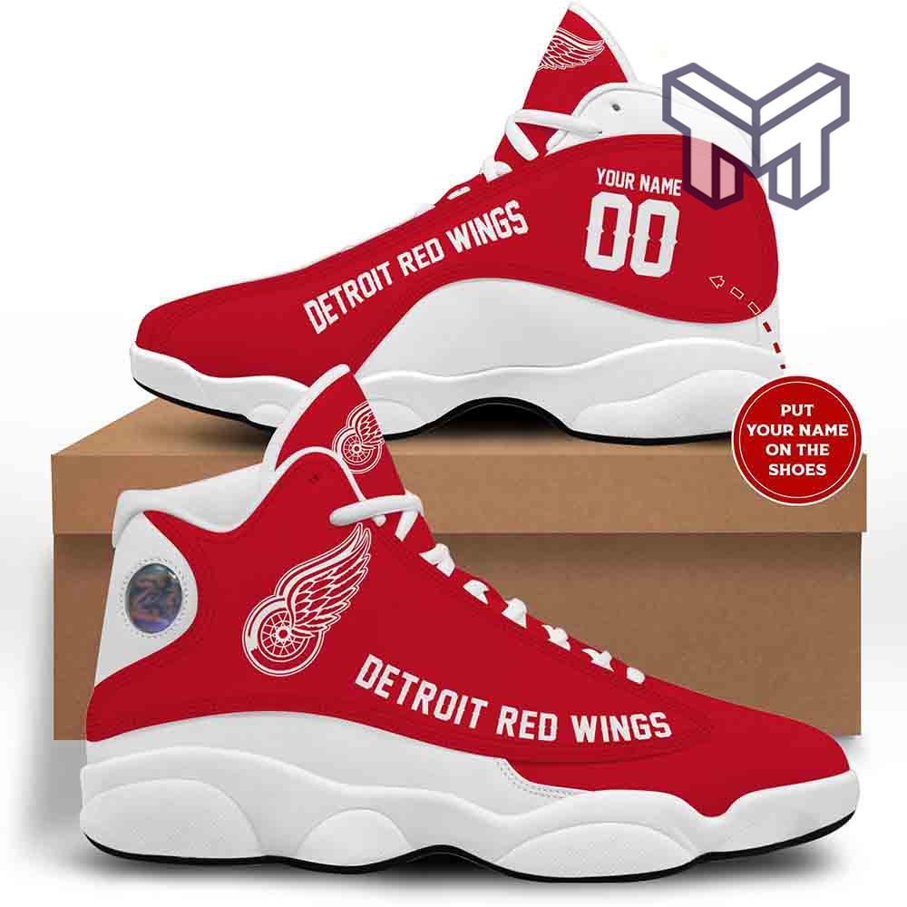 Personalized Detroit Red Wings JD13 Sneakers Shoes for Men & Women | Custom Fan Gift