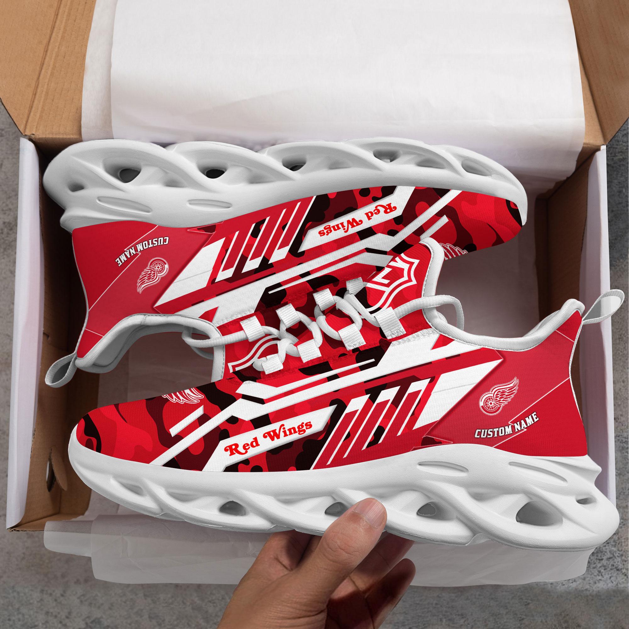 Personalized Detroit Red Wings Max Soul Shoes Sneakers for Men And Women – NHL Hockey Fan Shoes, Team Sneakers