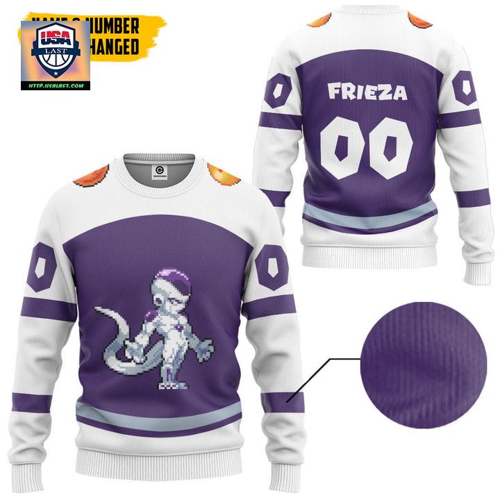 Personalized Dragon Ball Z Pixel Frieza Ugly Christmas Sweater