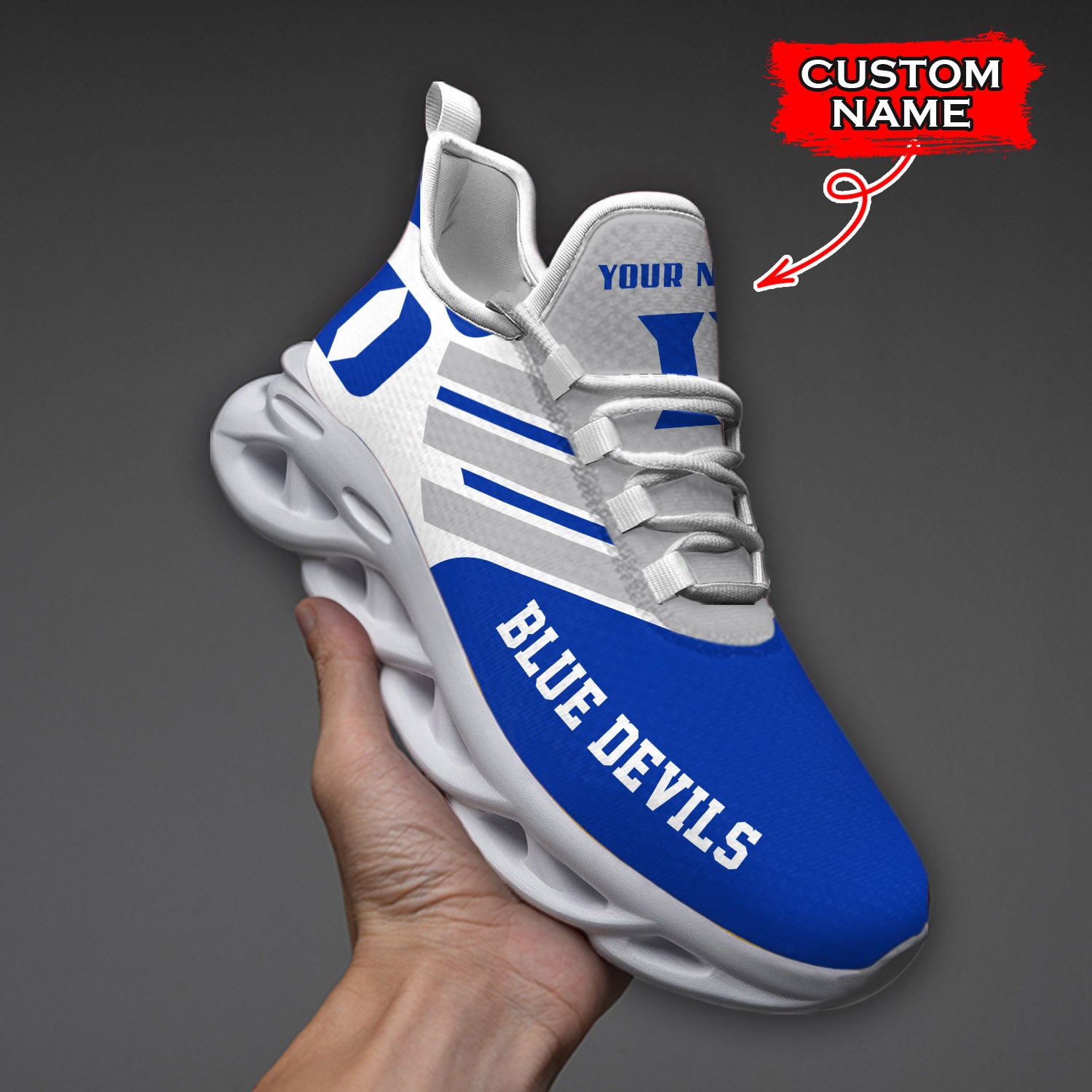 Personalized Duke Blue Devils NCAA Max Soul Shoes Sneakers for Men And Women – NCAA Fan Shoes, Team Sneakers