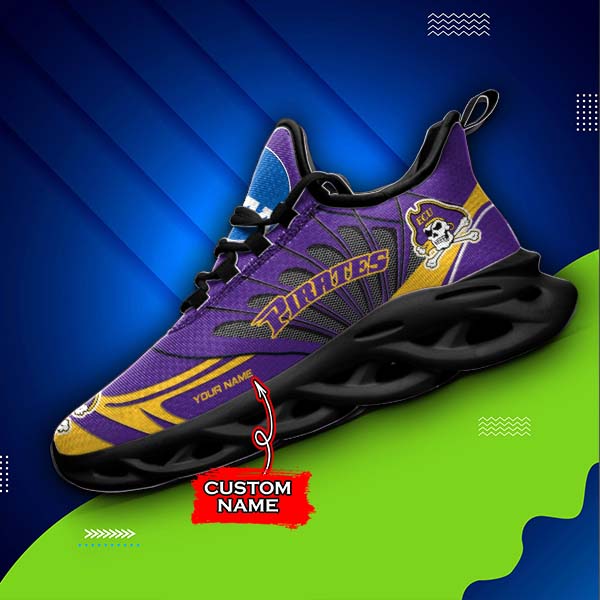 Personalized East Carolina Pirates NCAA Max Soul Shoes Sneakers for Men And Women – NCAA Fan Shoes, Team Sneakers - Image 4