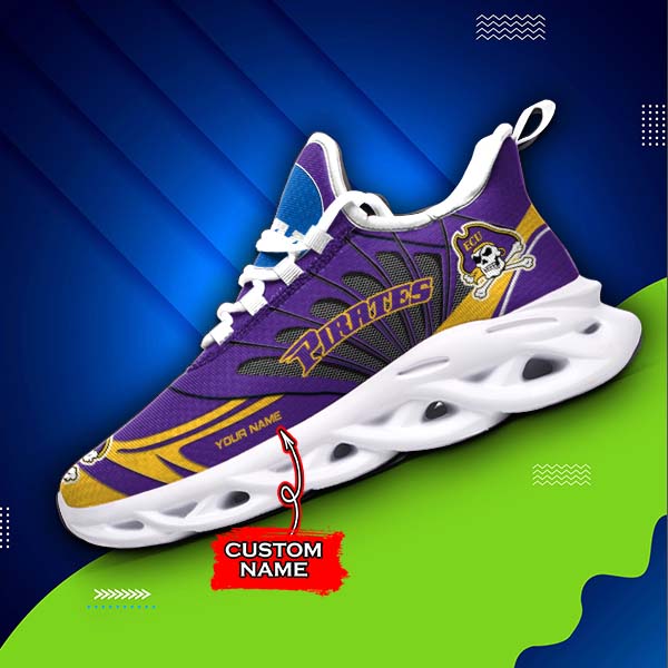Personalized East Carolina Pirates NCAA Max Soul Shoes Sneakers for Men And Women – NCAA Fan Shoes, Team Sneakers - Image 3
