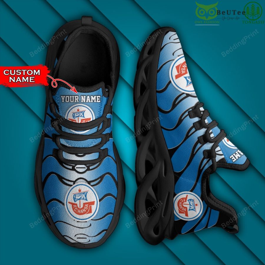 Personalized FC Hansa Rostock Max Soul Shoes Sneakers for Men And Women – Soccer Fan Shoes, Team Sneakers