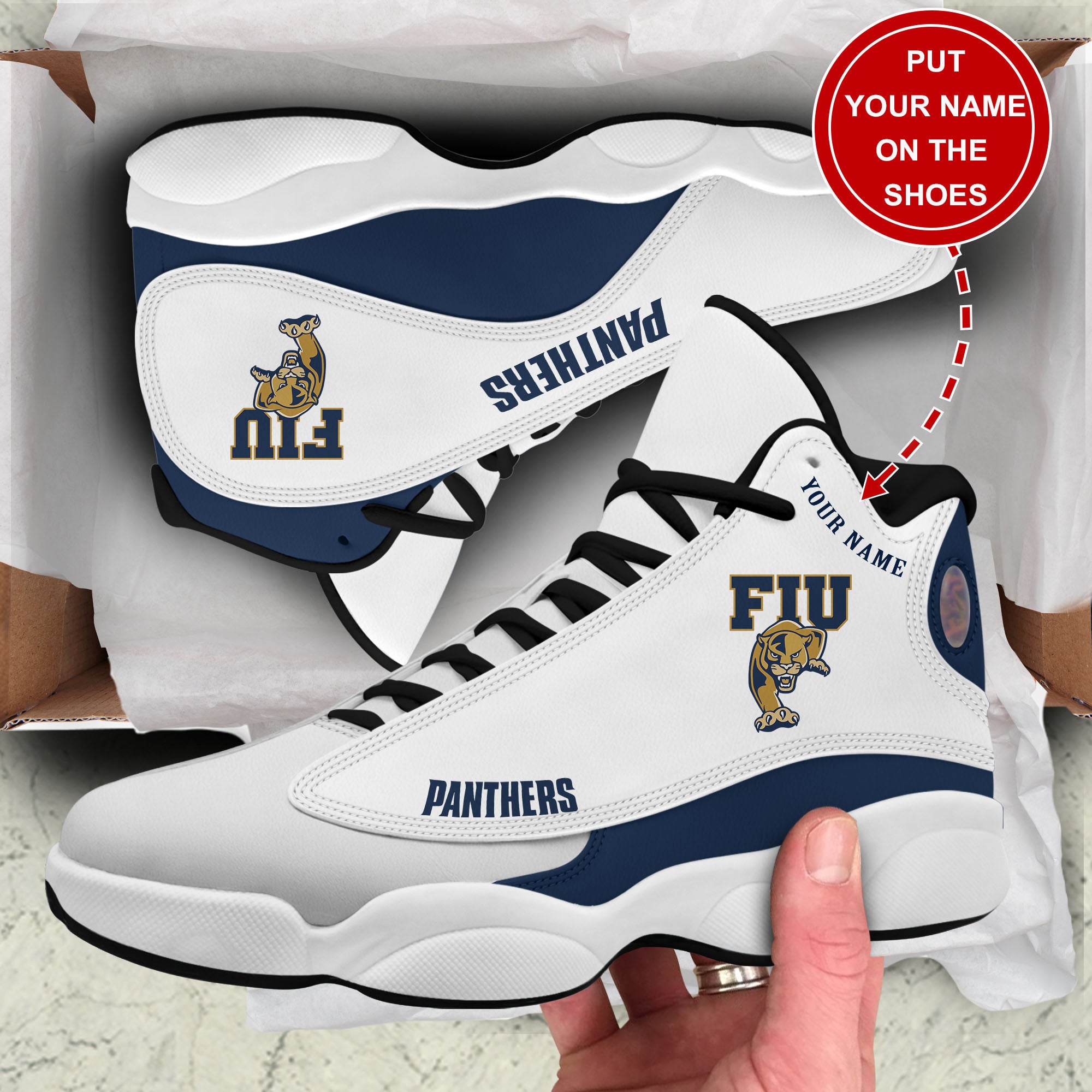 Personalized FIU Panthers JD13 Sneakers Shoes for Men & Women | Custom Fan Gift