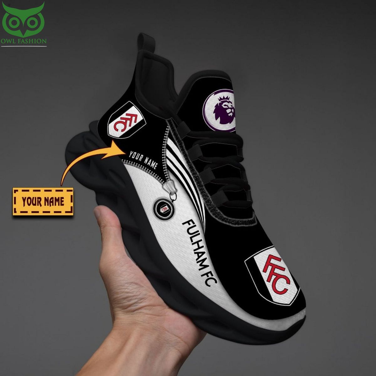 Personalized Fulham F.C. Max Soul Shoes Sneakers for Men And Women – Soccer Fan Shoes, Team Sneakers - Image 3