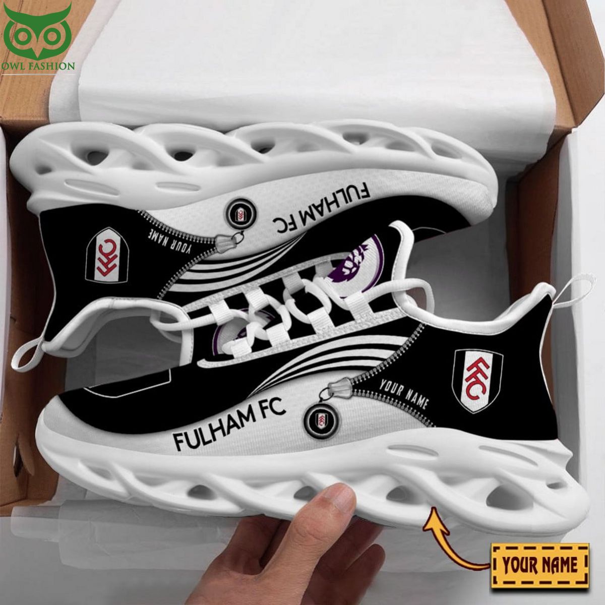 Personalized Fulham F.C. Max Soul Shoes Sneakers for Men And Women – Soccer Fan Shoes, Team Sneakers