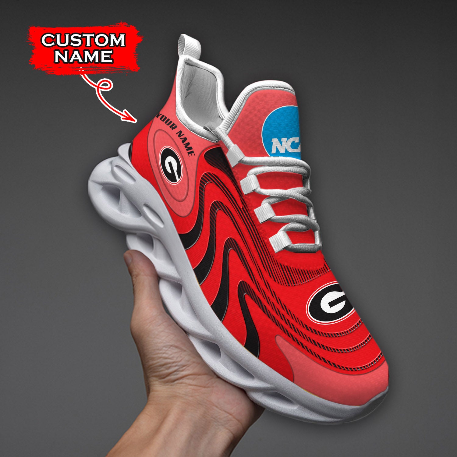 Personalized Georgia Bulldogs NCAA Max Soul Shoes Sneakers for Men And Women – NCAA Fan Shoes, Team Sneakers