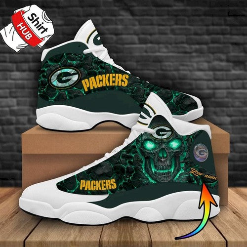 Personalized Green Bay Packers JD13 Sneakers Shoes for Men & Women | Custom Fan Gift