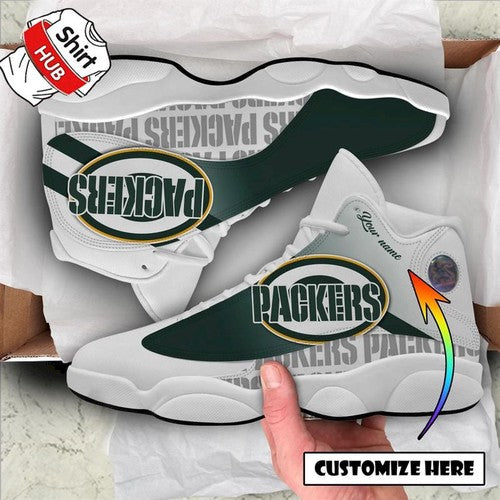 Personalized Green Bay Packers JD13 Sneakers Shoes for Men & Women | Custom Fan Gift
