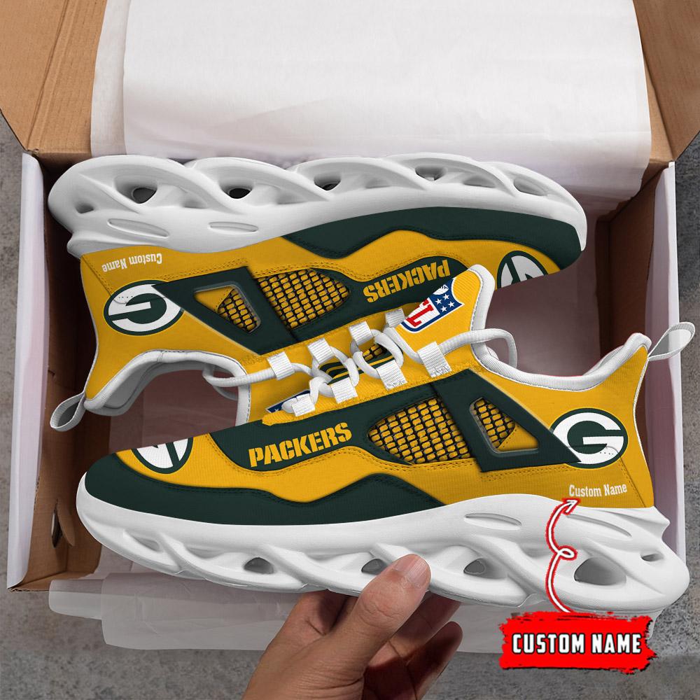 Personalized Green Bay Packers Max Soul Shoes Sneakers for Men And Women – NFL Football Fan Shoes, Team Sneakers