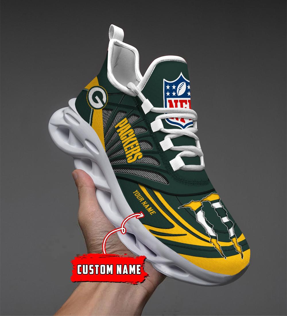 Personalized Green Bay Packers Max Soul Shoes Sneakers for Men And Women – NFL Football Fan Shoes, Team Sneakers