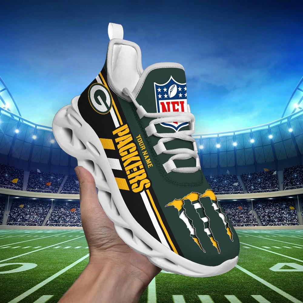 Personalized Green Bay Packers Max Soul Shoes Sneakers for Men And Women – NFL Football Fan Shoes, Team Sneakers