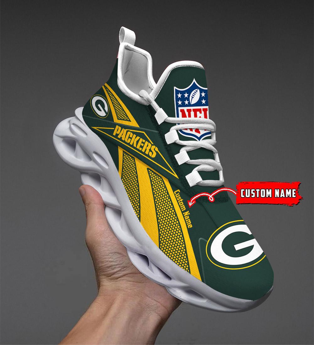 Personalized Green Bay Packers Max Soul Shoes Sneakers for Men And Women – NFL Football Fan Shoes, Team Sneakers
