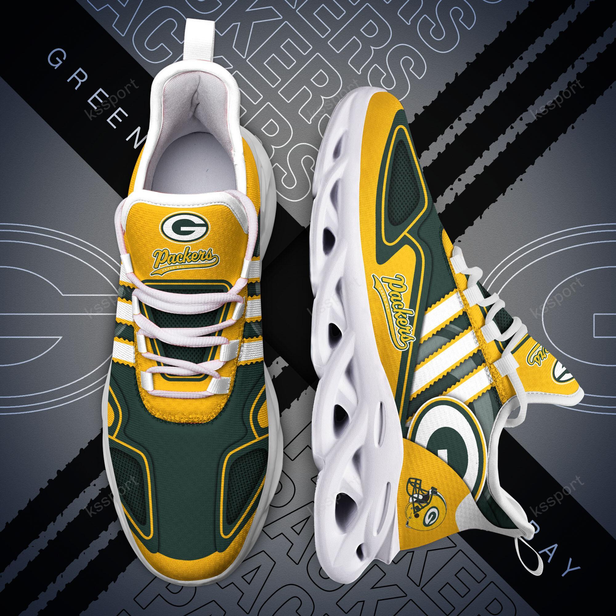 Personalized Green Bay Packers Max Soul Shoes Sneakers for Men And Women – NFL Football Fan Shoes, Team Sneakers