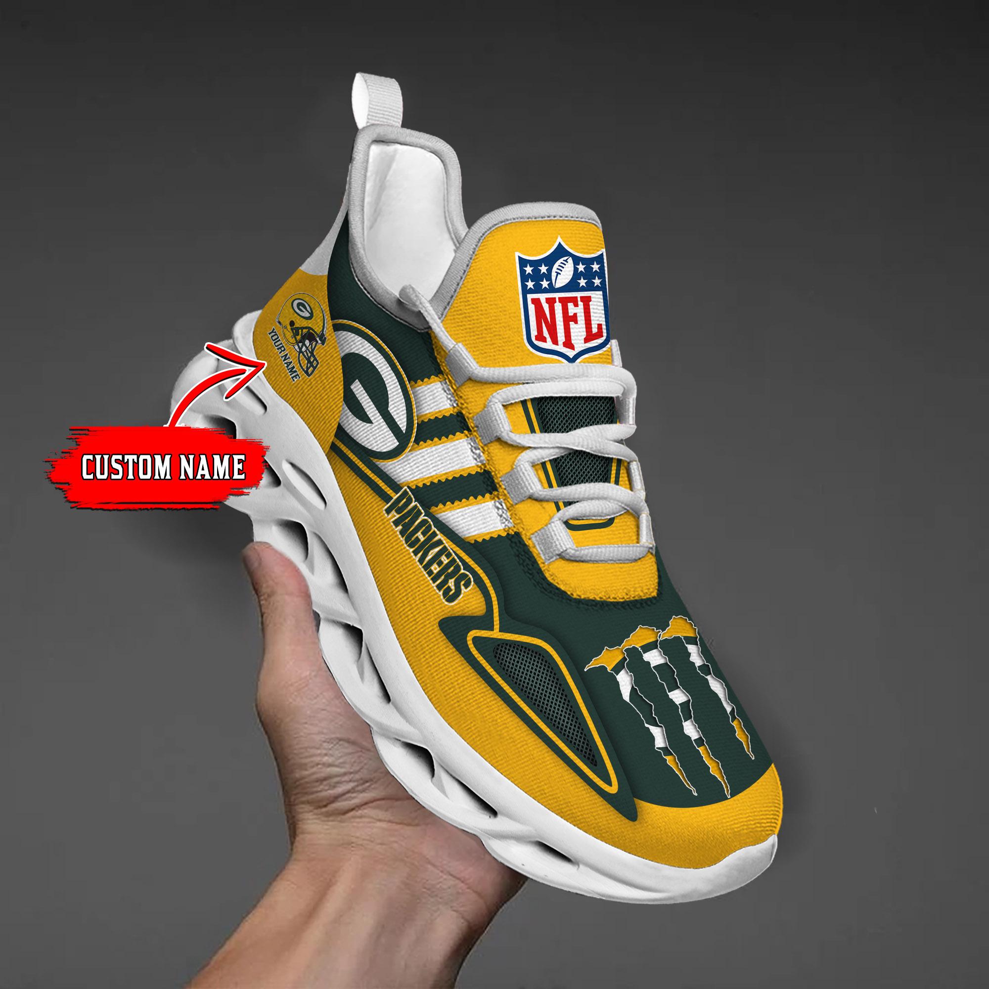 Personalized Green Bay Packers Max Soul Shoes Sneakers for Men And Women – NFL Football Fan Shoes, Team Sneakers