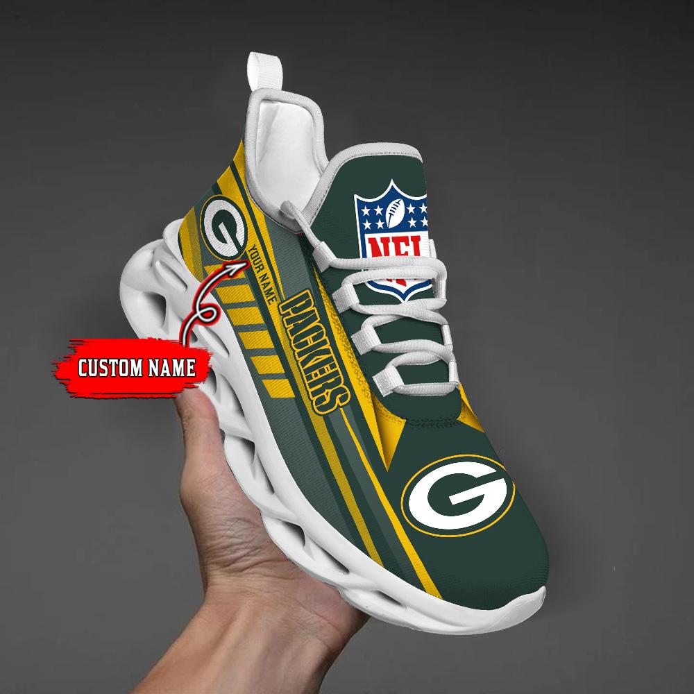 Personalized Green Bay Packers Max Soul Shoes Sneakers for Men And Women – NFL Football Fan Shoes, Team Sneakers