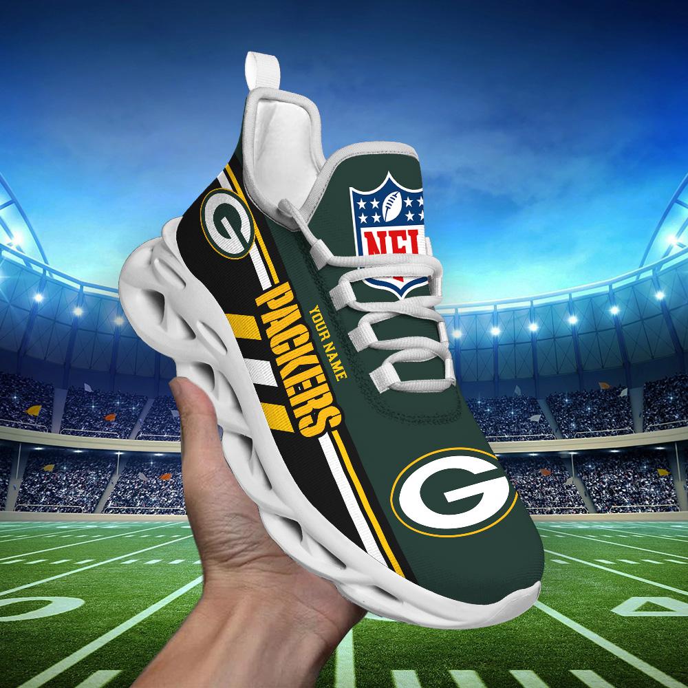 Personalized Green Bay Packers Max Soul Shoes Sneakers for Men And Women – NFL Football Fan Shoes, Team Sneakers