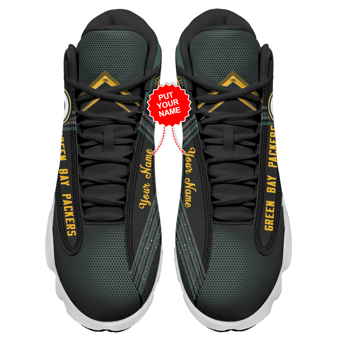 Personalized Green Bay Packers NFL JD13 Sneakers Shoes for Men & Women | Custom Fan Gift - Image 3