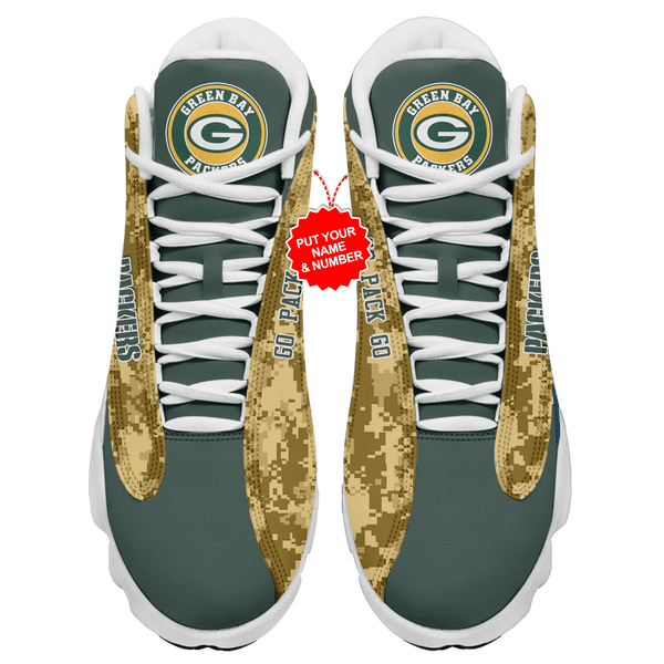 Personalized Green Bay Packers NFL JD13 Sneakers Shoes for Men & Women | Custom Fan Gift - Image 3