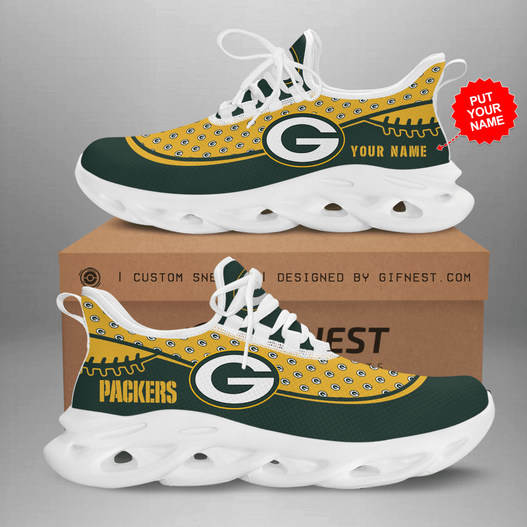 Personalized Green Bay Packers NFL Max Soul Shoes Sneakers for Men And Women – NFL Football Fan Shoes, Team Sneakers