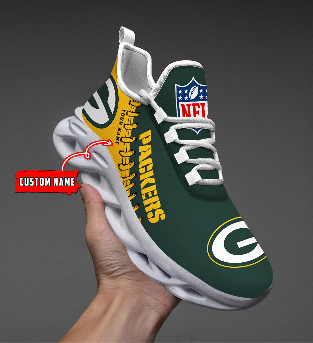 Personalized Green Bay Packers NFL Max Soul Shoes Sneakers for Men And Women – NFL Football Fan Shoes, Team Sneakers