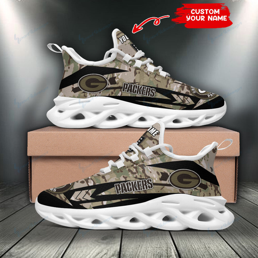Personalized Green Bay Packers NFL Max Soul Shoes Sneakers for Men And Women – NFL Football Fan Shoes, Team Sneakers