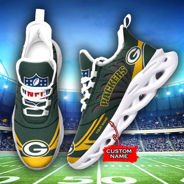 Personalized Green Bay Packers NFL Max Soul Shoes Sneakers for Men And Women – NFL Football Fan Shoes, Team Sneakers
