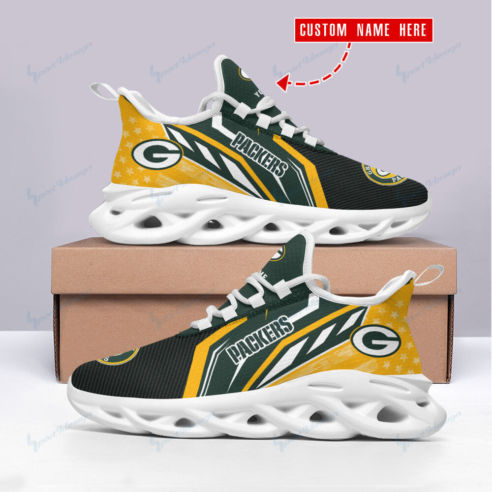 Personalized Green Bay Packers NFL Max Soul Shoes Sneakers for Men And Women – NFL Football Fan Shoes, Team Sneakers