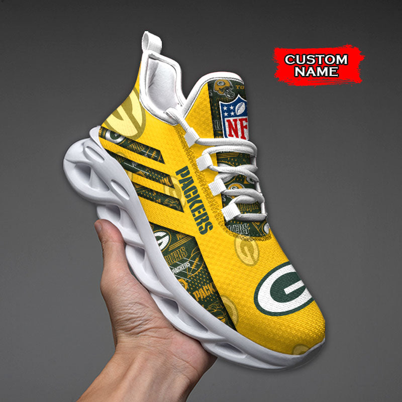 Personalized Green Bay Packers NFL Max Soul Shoes Sneakers for Men And Women – NFL Football Fan Shoes, Team Sneakers