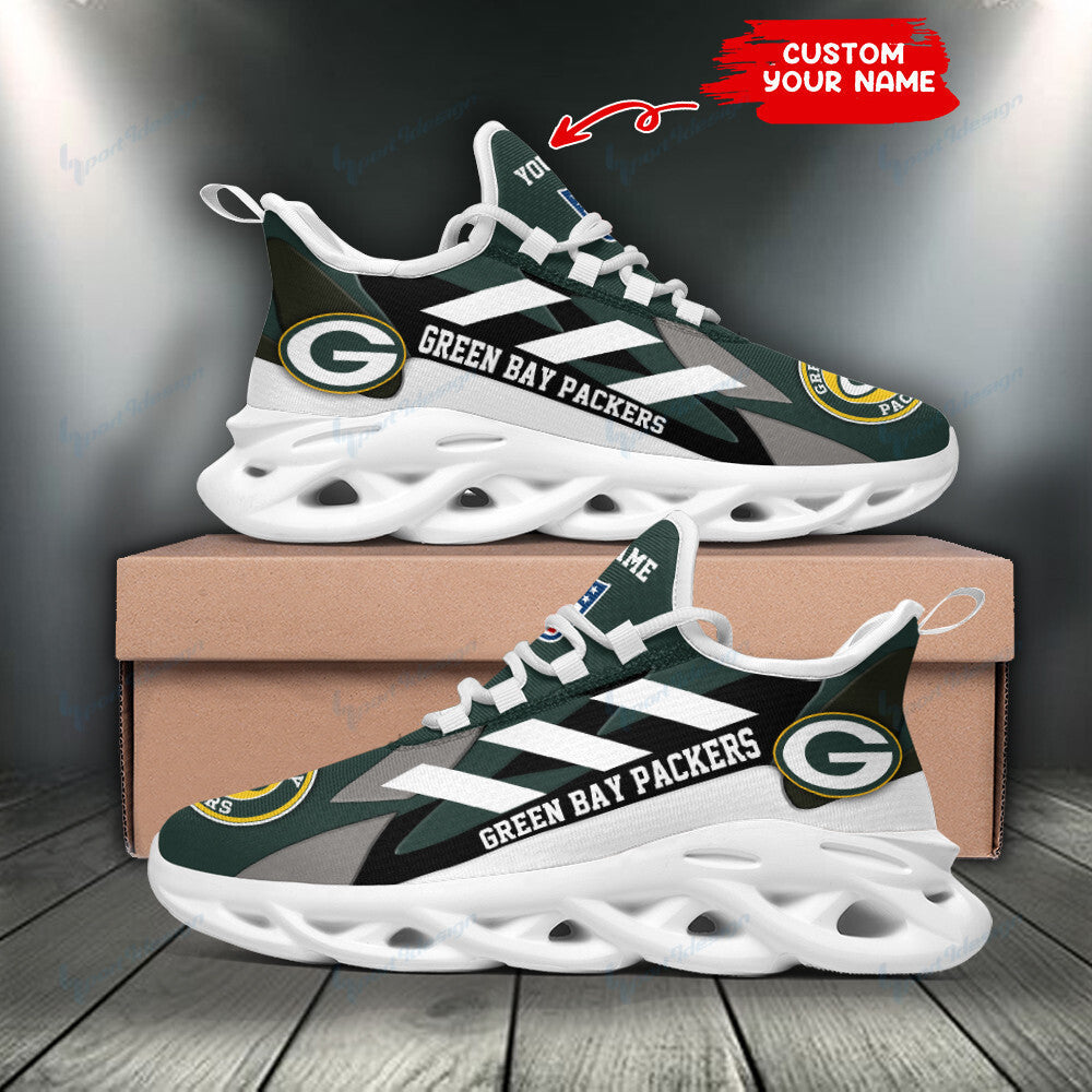 Personalized Green Bay Packers NFL Max Soul Shoes Sneakers for Men And Women – NFL Football Fan Shoes, Team Sneakers