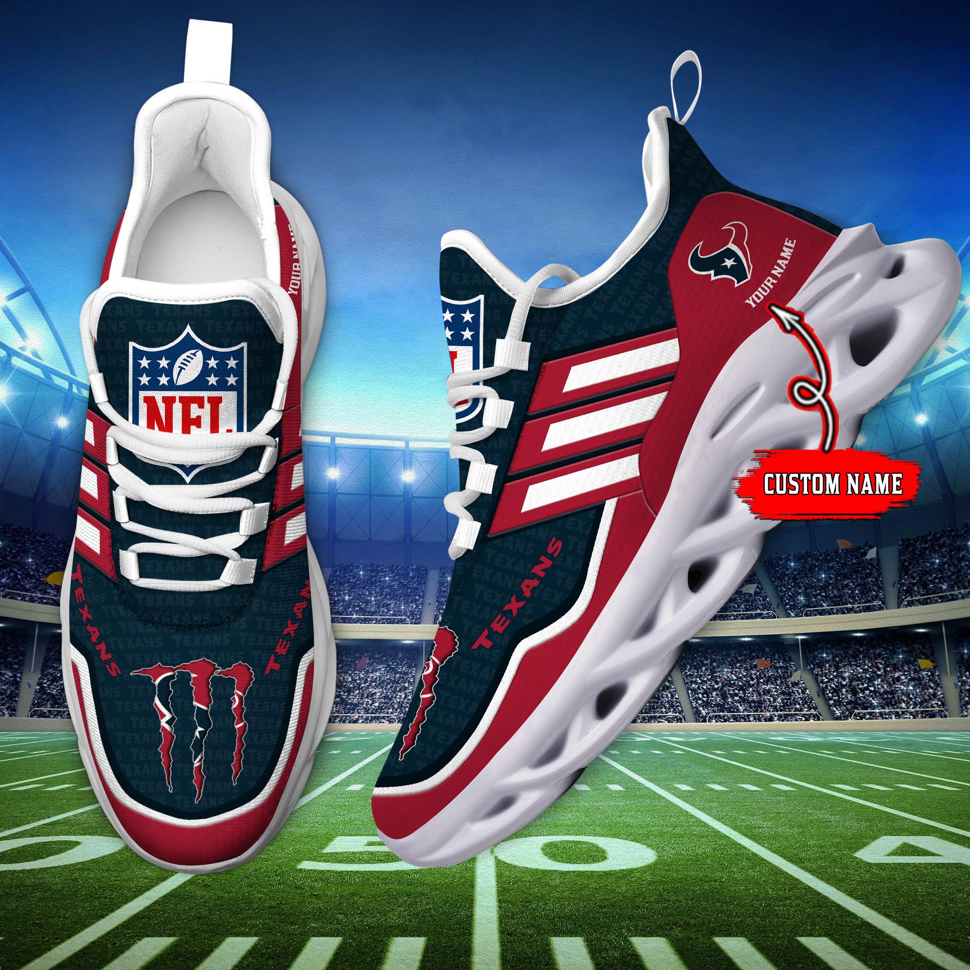Personalized Houston Texans Max Soul Shoes Sneakers for Men And Women – NFL Football Fan Shoes, Team Sneakers