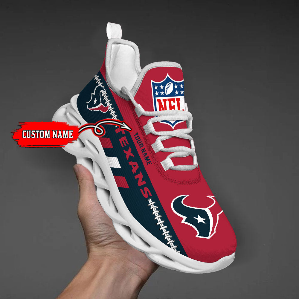 Personalized Houston Texans Max Soul Shoes Sneakers for Men And Women – NFL Football Fan Shoes, Team Sneakers
