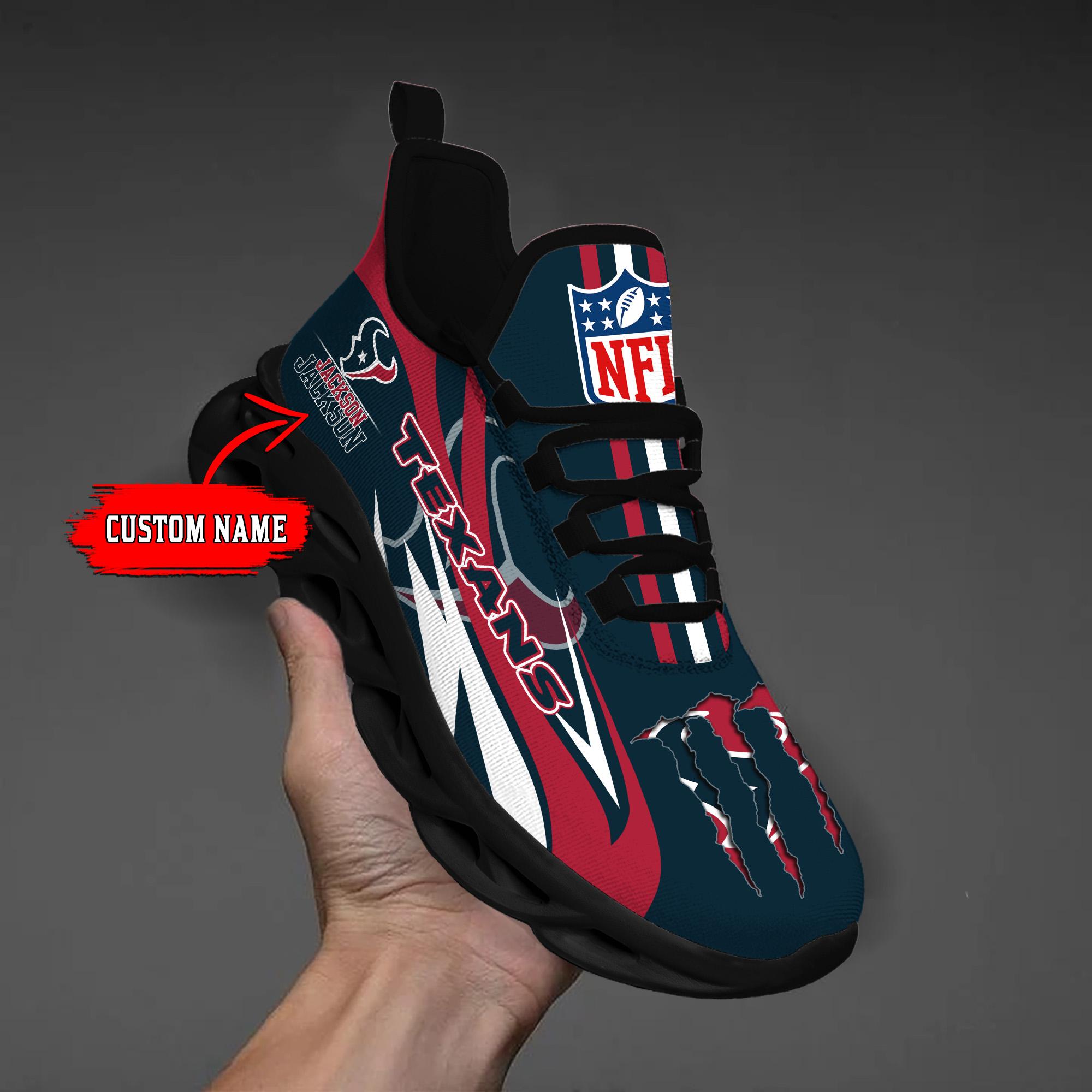 Personalized Houston Texans Max Soul Shoes Sneakers for Men And Women – NFL Football Fan Shoes, Team Sneakers - Image 4