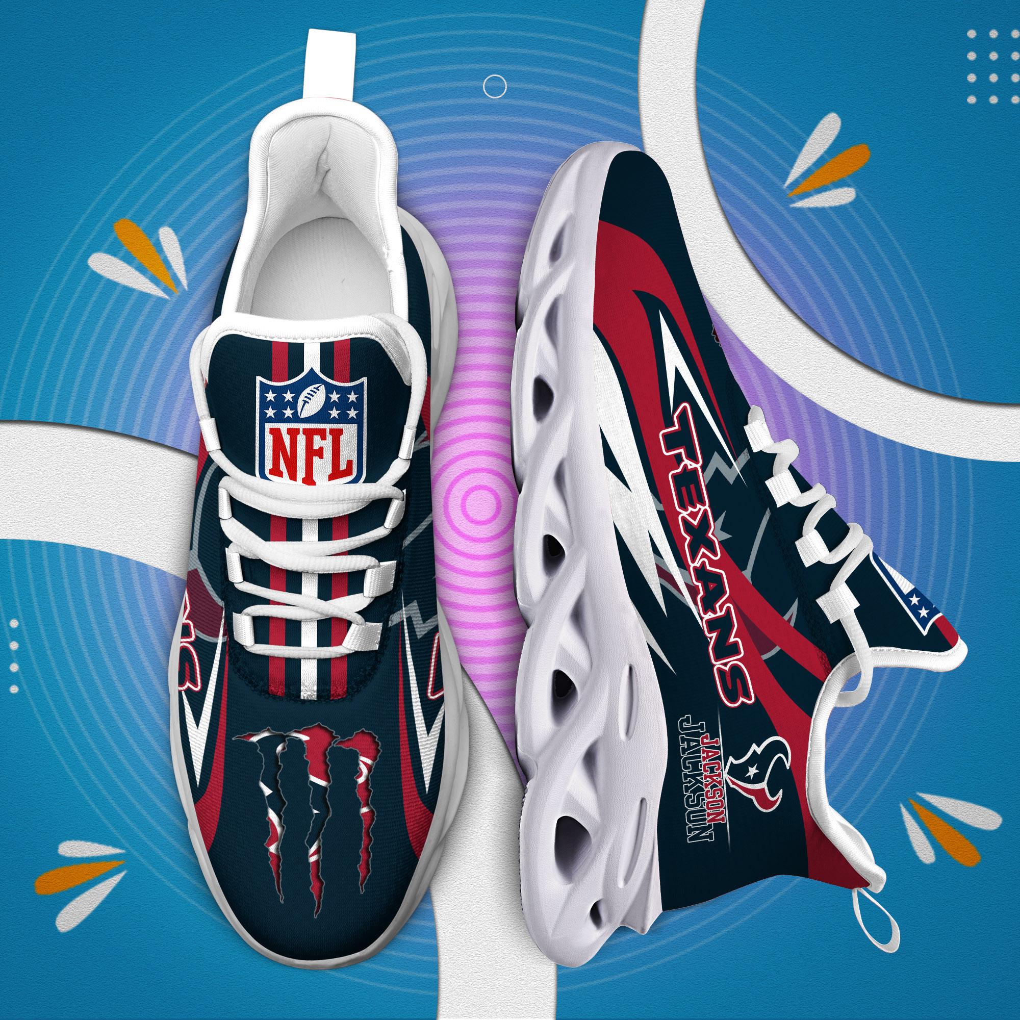Personalized Houston Texans Max Soul Shoes Sneakers for Men And Women – NFL Football Fan Shoes, Team Sneakers - Image 6