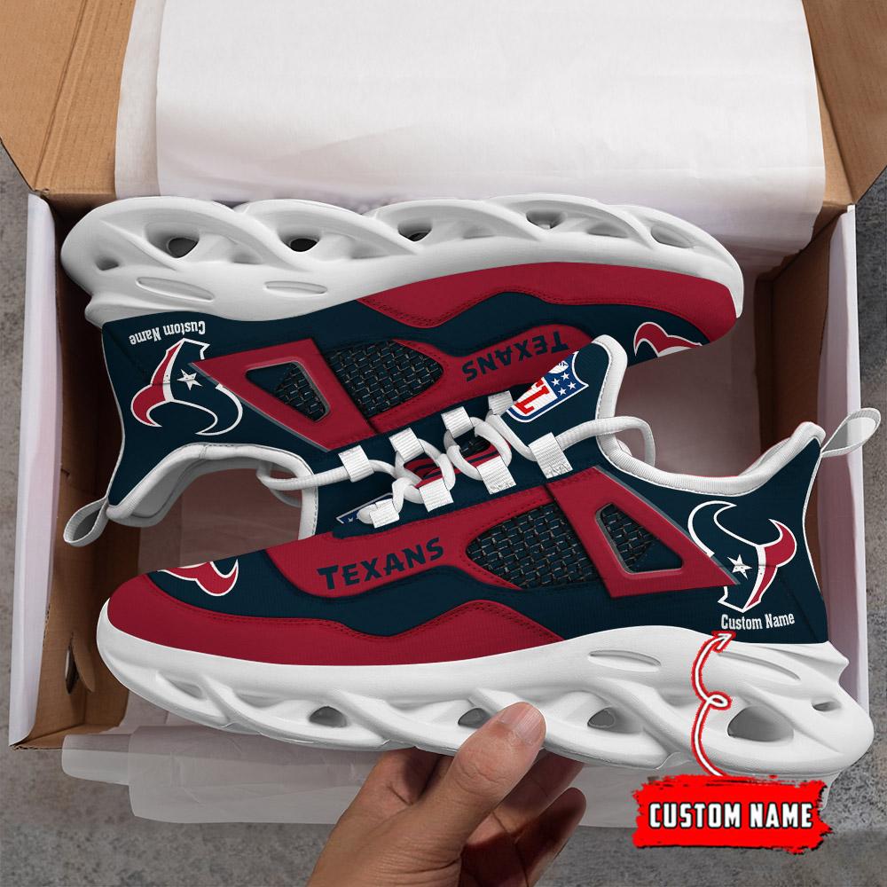 Personalized Houston Texans Max Soul Shoes Sneakers for Men And Women – NFL Football Fan Shoes, Team Sneakers