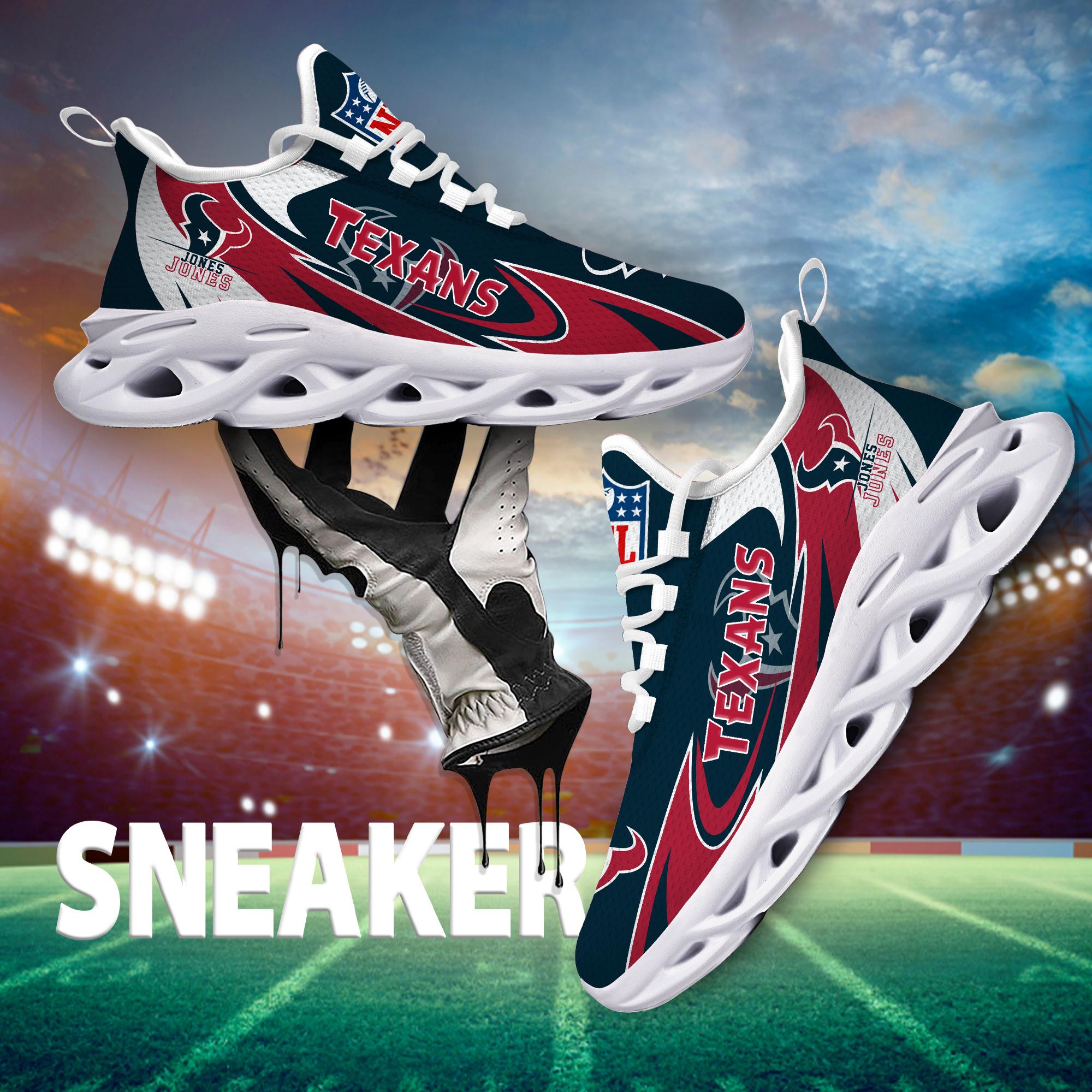 Personalized Houston Texans Max Soul Shoes Sneakers for Men And Women – NFL Football Fan Shoes, Team Sneakers