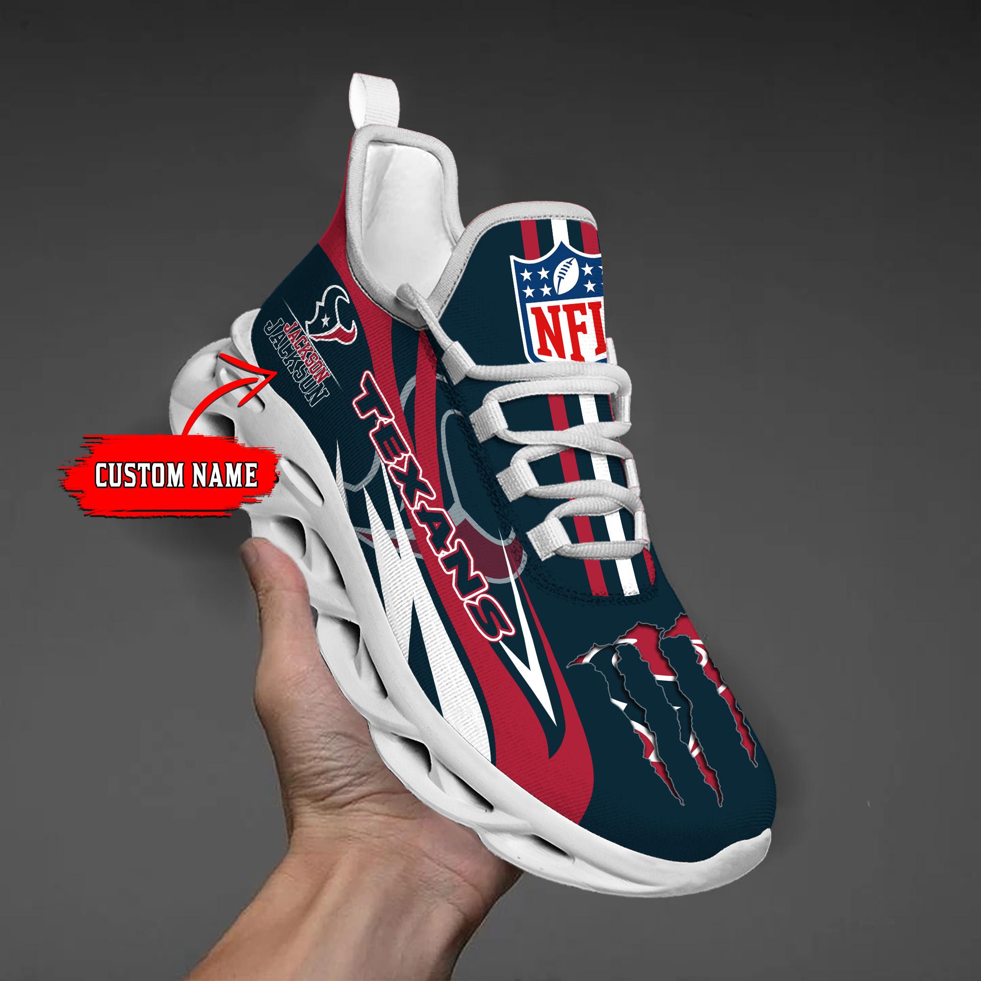 Personalized Houston Texans Max Soul Shoes Sneakers for Men And Women – NFL Football Fan Shoes, Team Sneakers