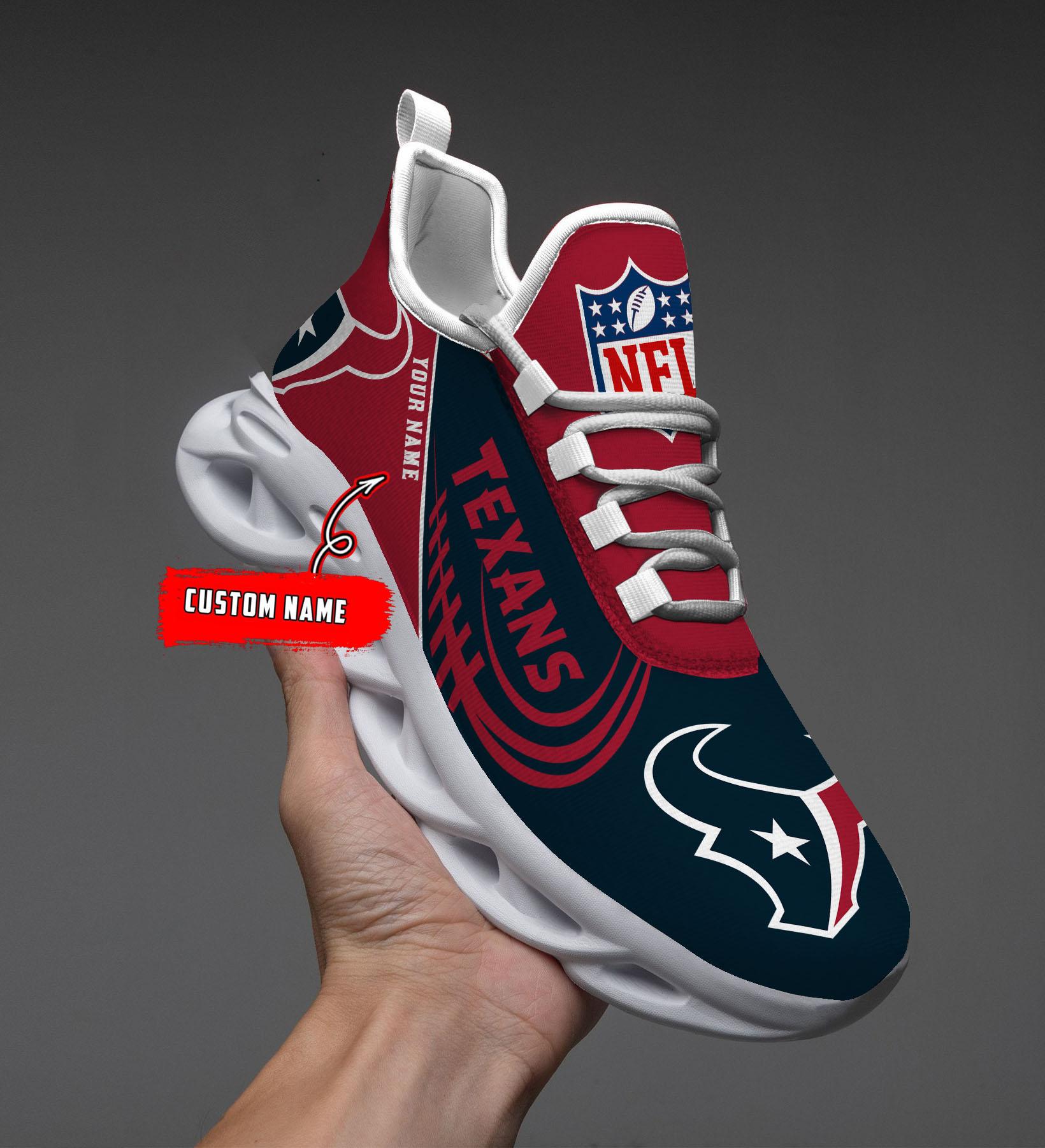 Personalized Houston Texans Max Soul Shoes Sneakers for Men And Women – NFL Football Fan Shoes, Team Sneakers