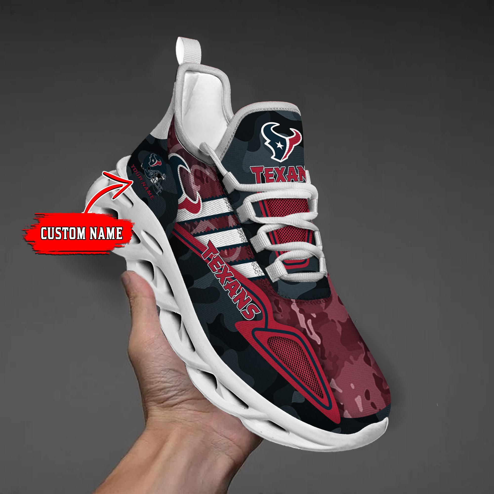 Personalized Houston Texans Max Soul Shoes Sneakers for Men And Women – NFL Football Fan Shoes, Team Sneakers