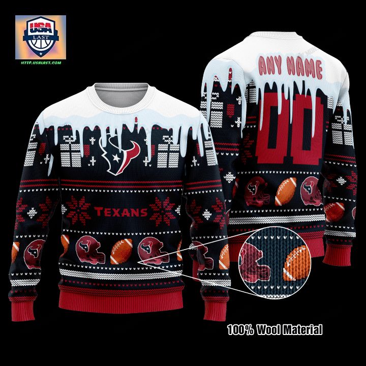 Personalized Houston Texans Nfl Custom Christmas Sweater