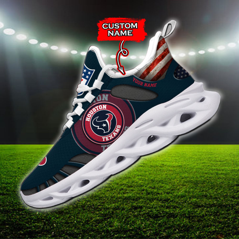 Personalized Houston Texans NFL Max Soul Shoes Sneakers for Men And Women – NFL Football Fan Shoes, Team Sneakers