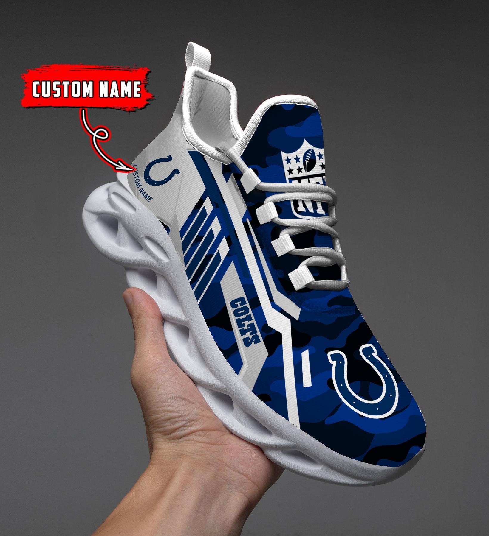 Personalized Indianapolis Colts Max Soul Shoes Sneakers for Men And Women – NFL Football Fan Shoes, Team Sneakers