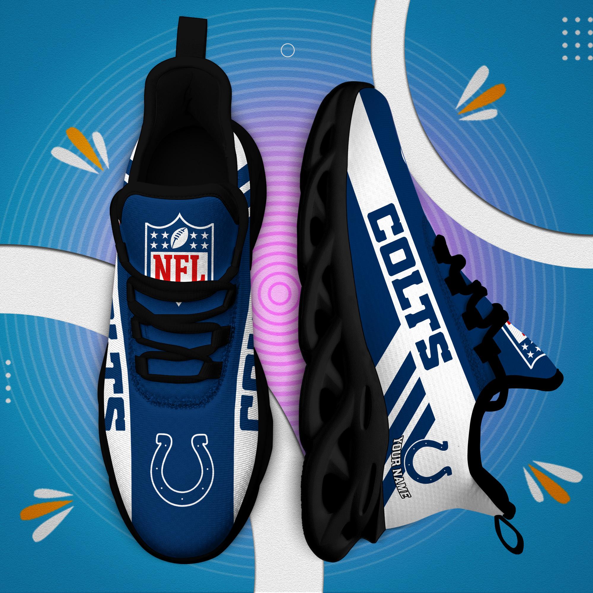 Personalized Indianapolis Colts Max Soul Shoes Sneakers for Men And Women – NFL Football Fan Shoes, Team Sneakers - Image 6