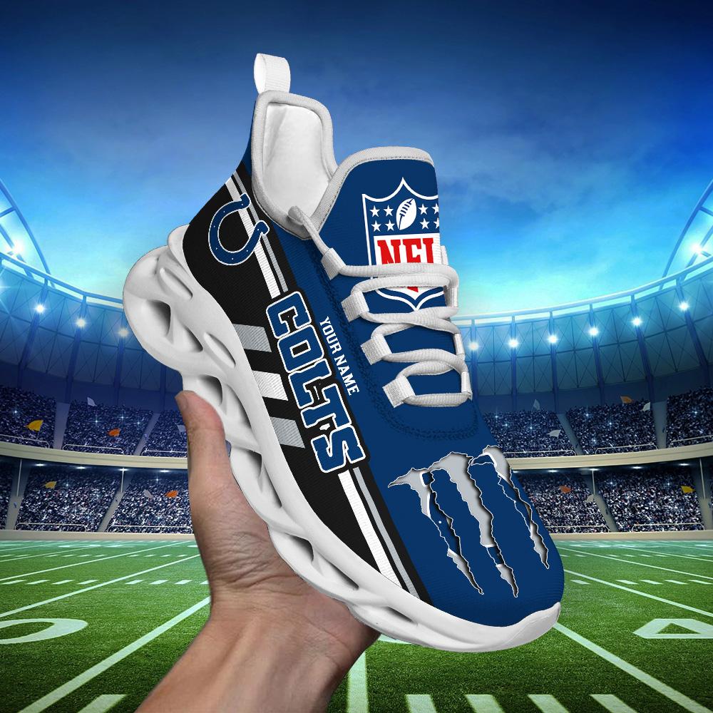 Personalized Indianapolis Colts Max Soul Shoes Sneakers for Men And Women – NFL Football Fan Shoes, Team Sneakers